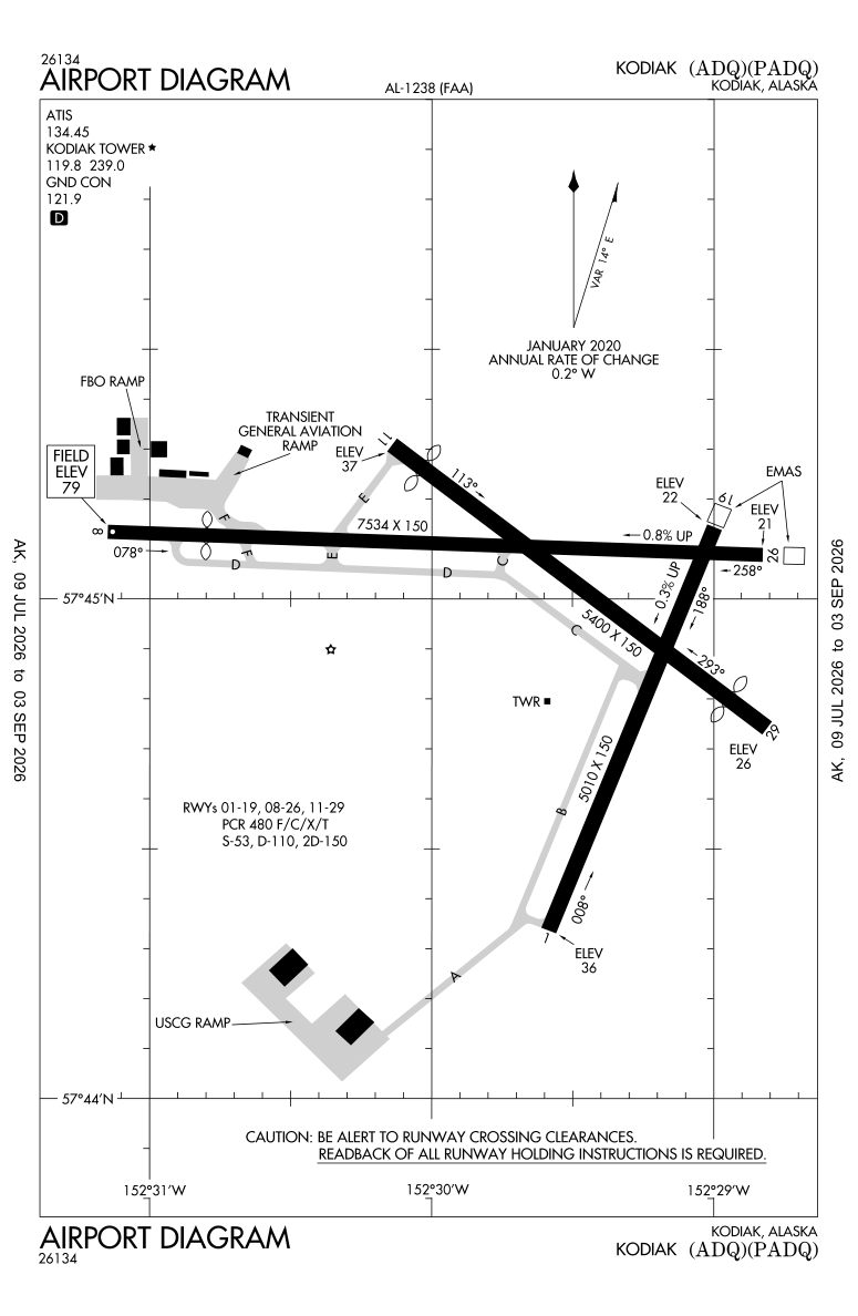 PADQ airport diagram